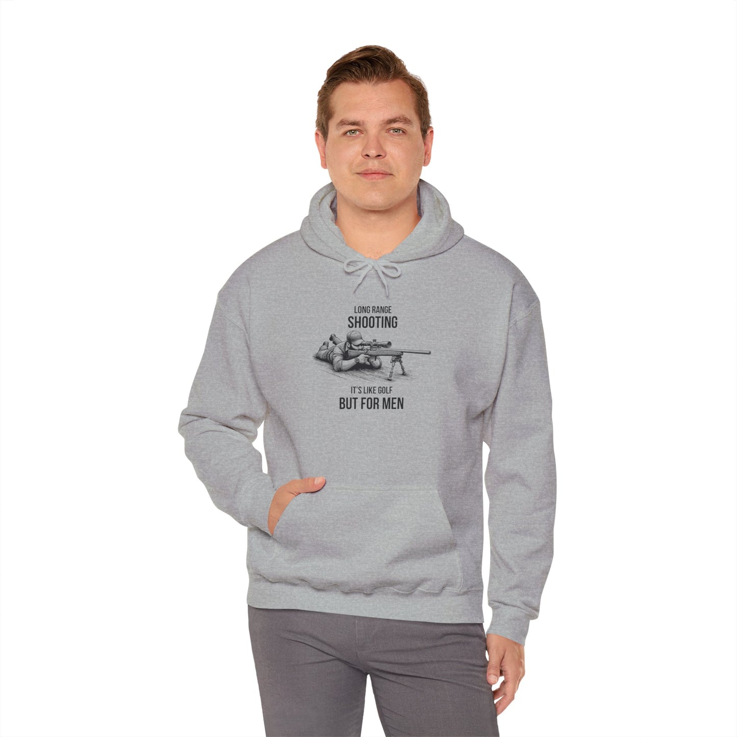 Long Range Shooting Like Golf But For Men Hooded Sweatshirt