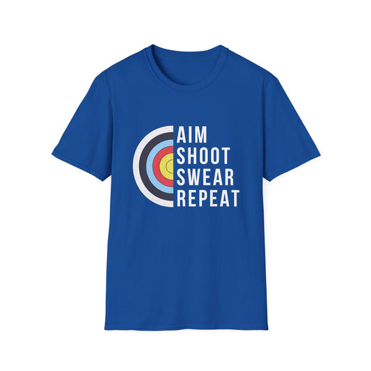 Aim Shoot Swear Repeat T-Shirt