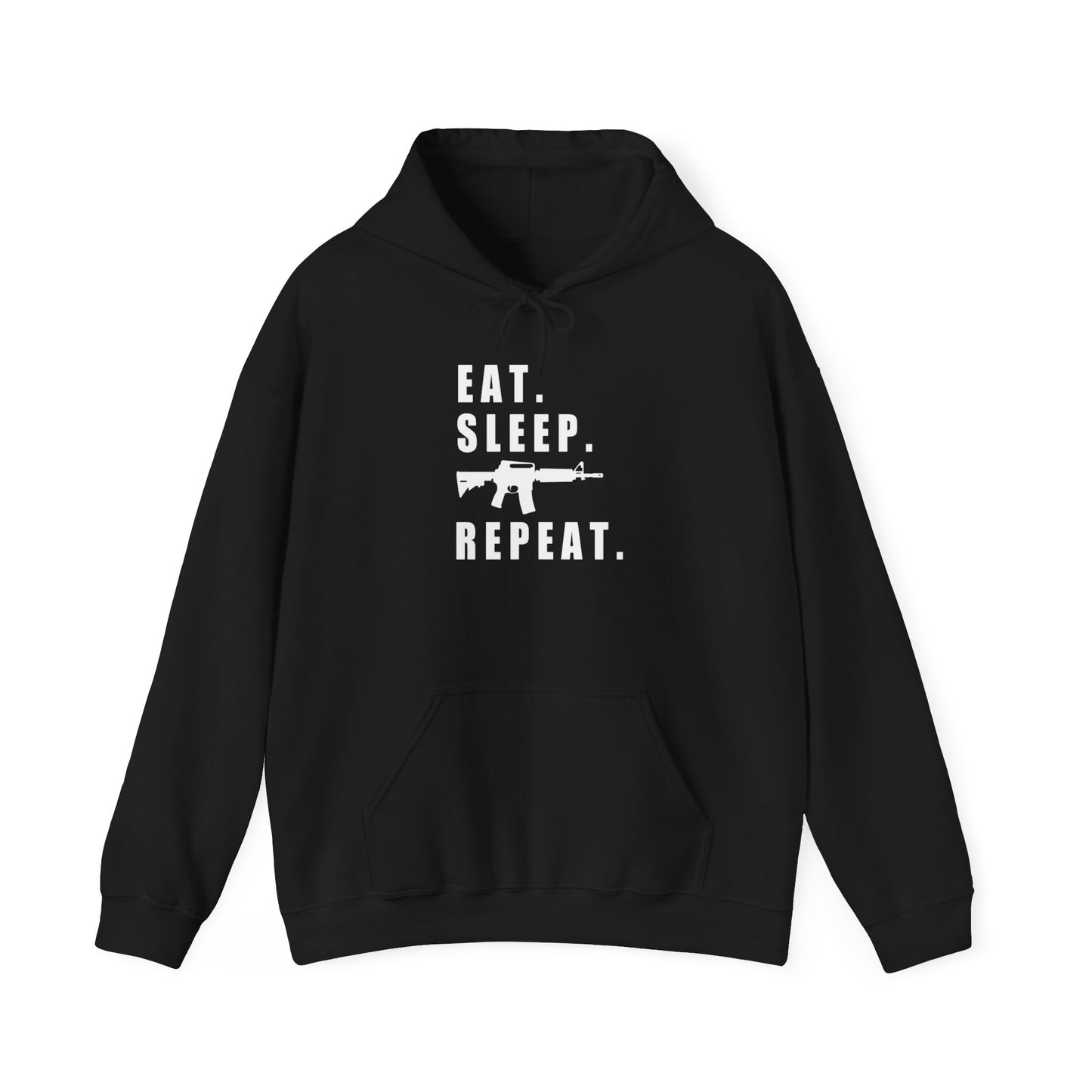 Eat Sleep Shoot Repeat Hooded Sweatshirt