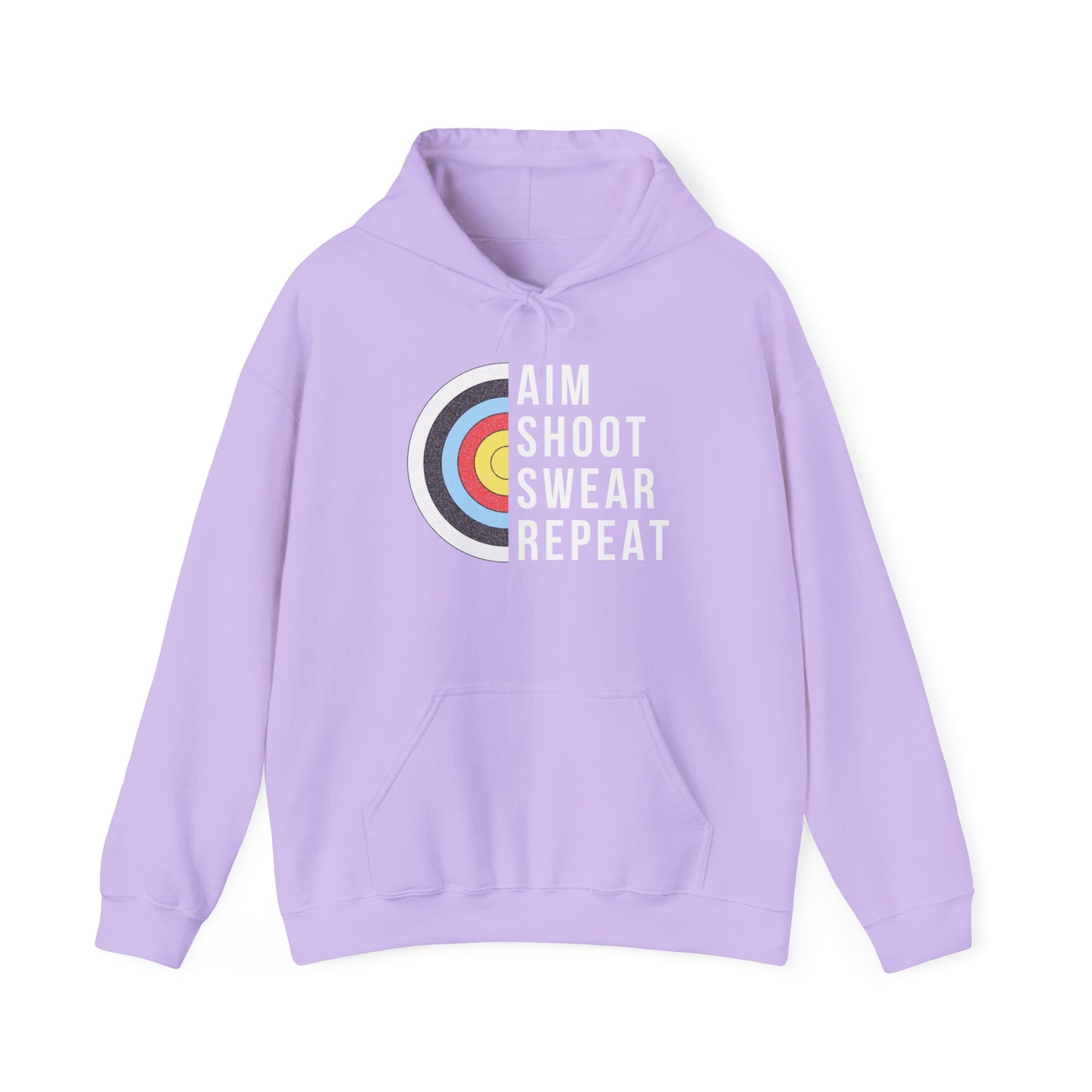 Aim Shoot Swear Repeat Hooded Sweatshirt