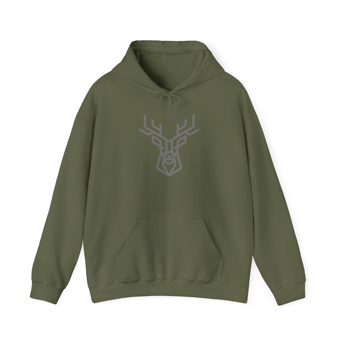 Buck Deer Vector Hooded Sweatshirt