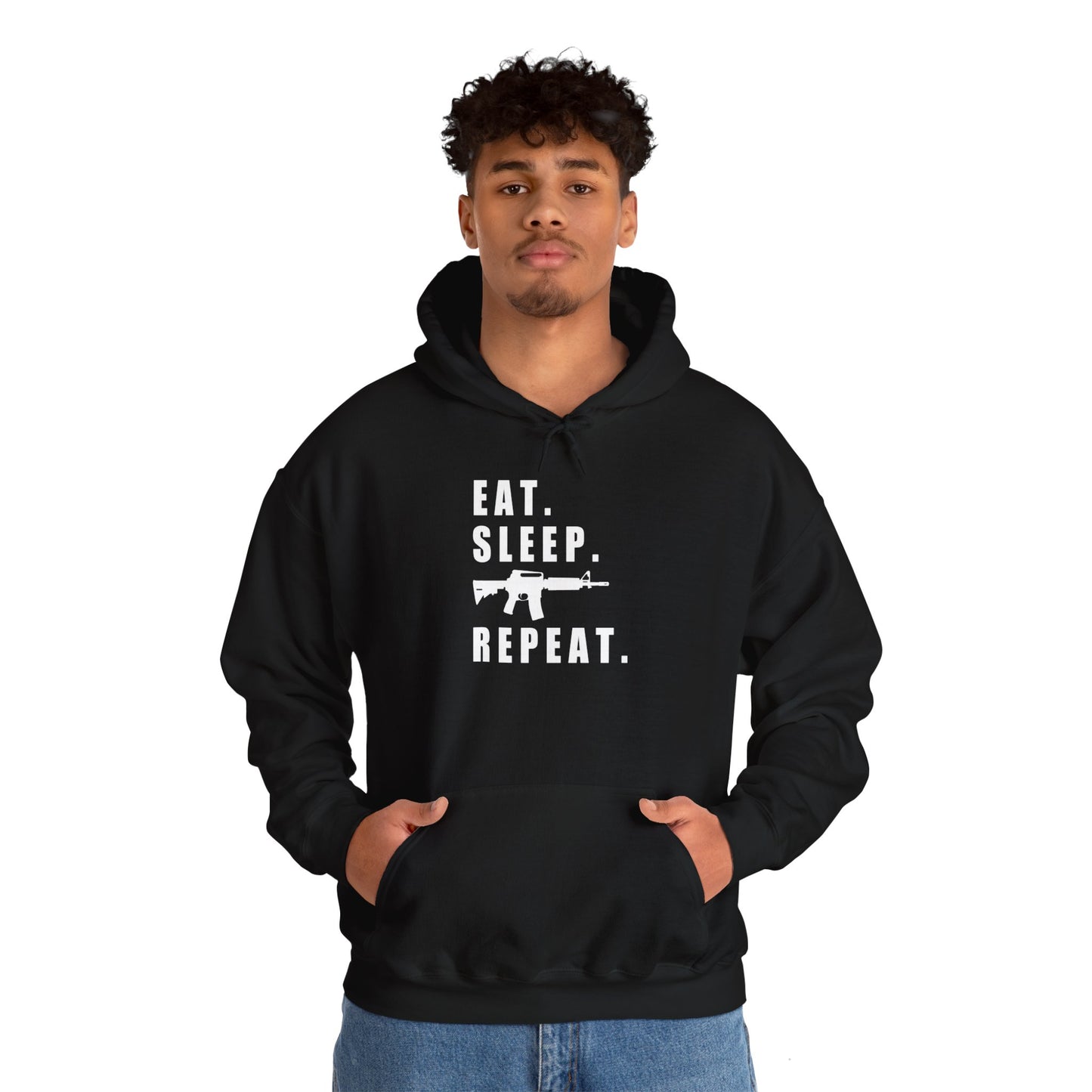 Eat Sleep Shoot Repeat Hooded Sweatshirt