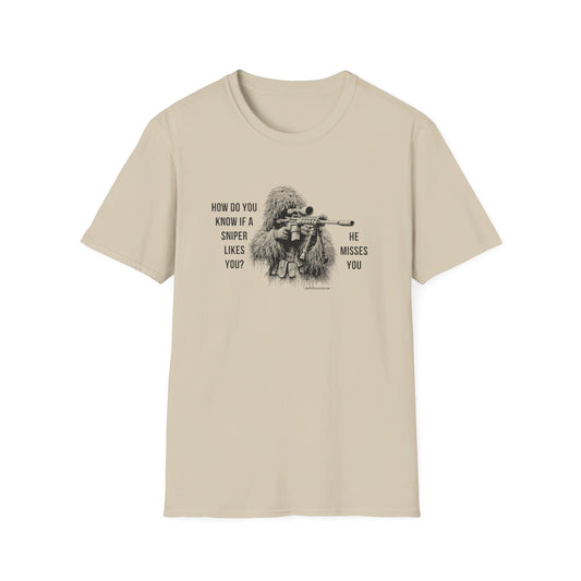 Sniper Misses You Joke T-Shirt