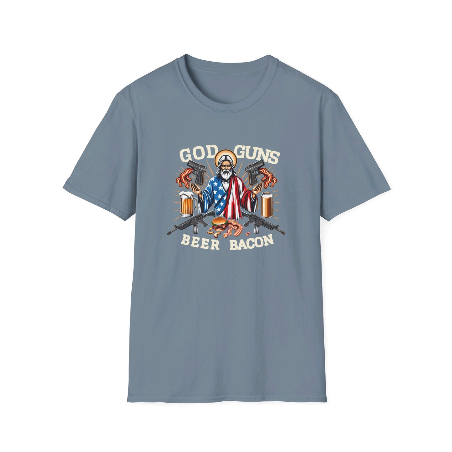 Gun Guns Beer Bacon T-Shirt