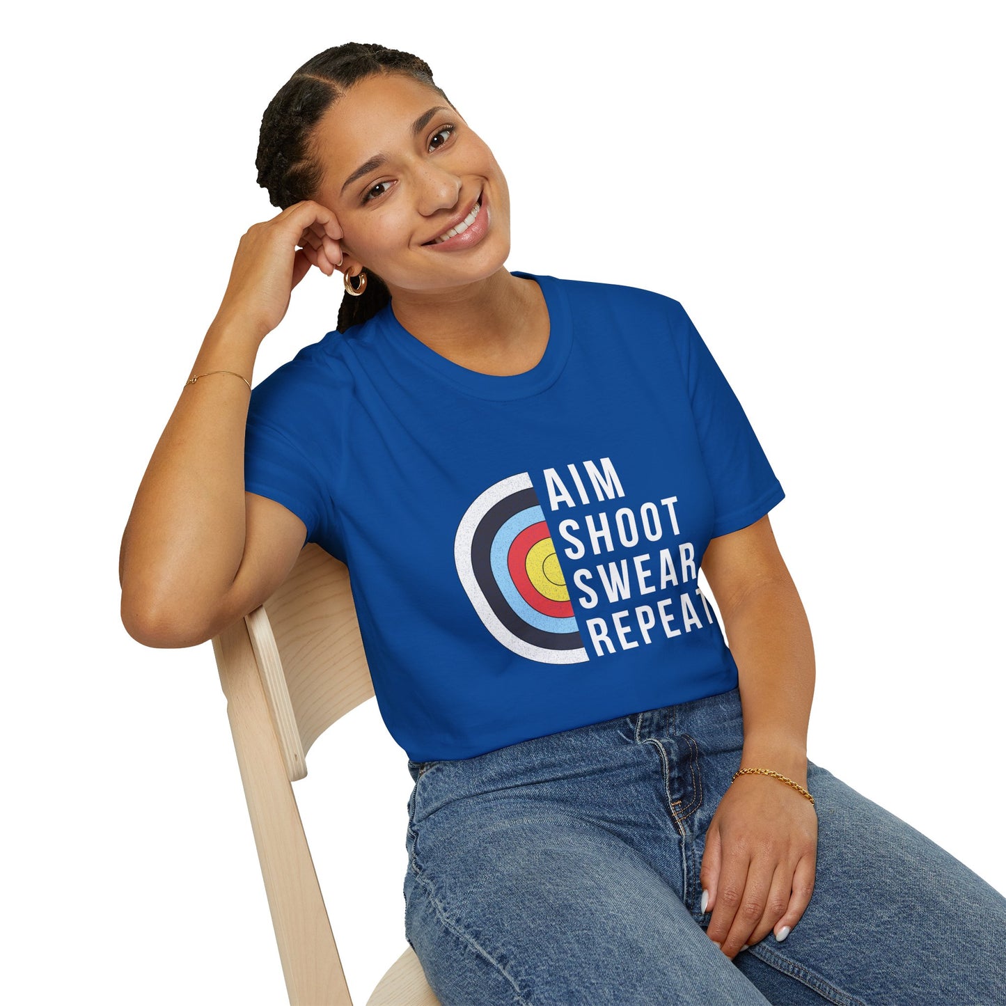 Aim Shoot Swear Repeat T-Shirt