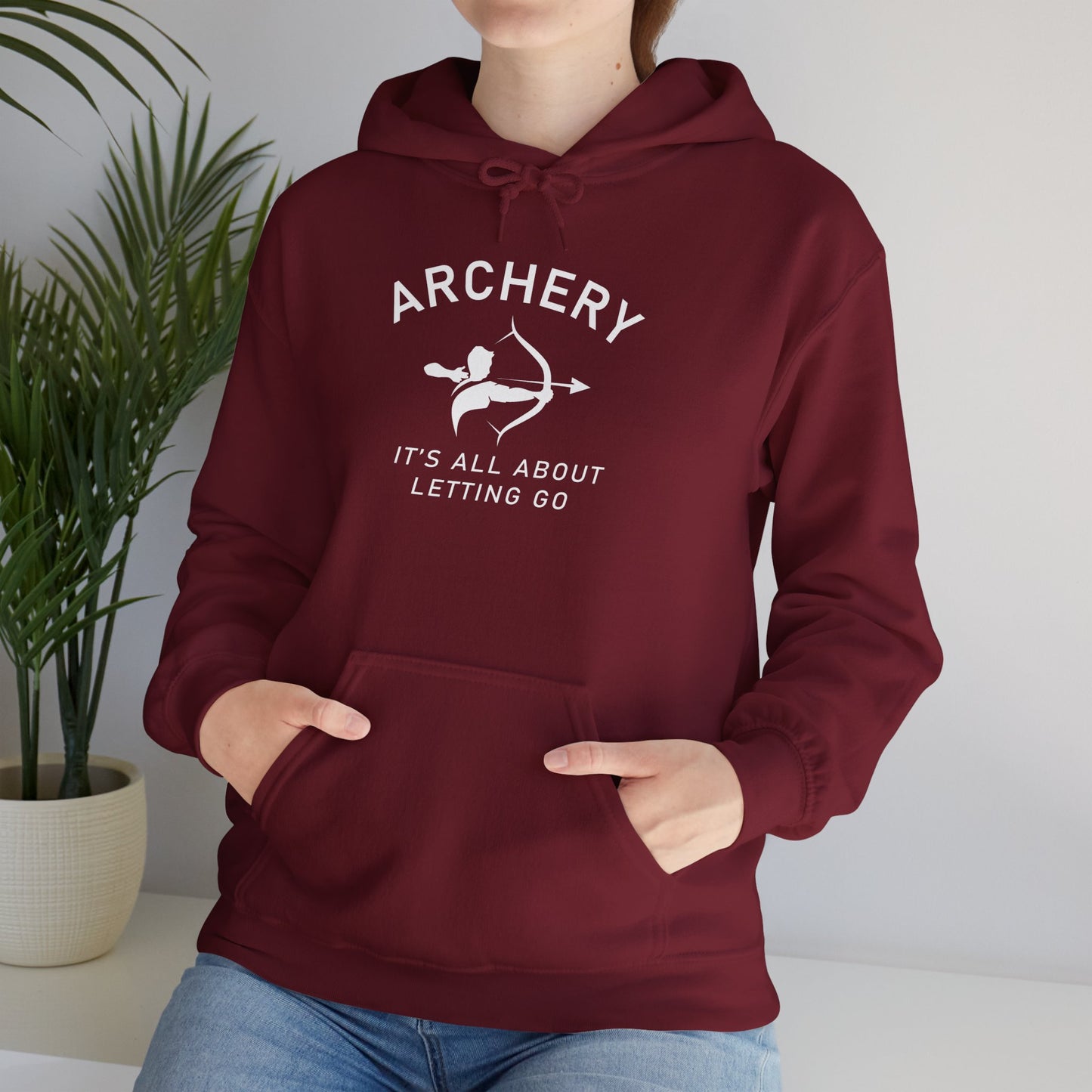 Archery It's About Letting Go Hooded Sweatshirt