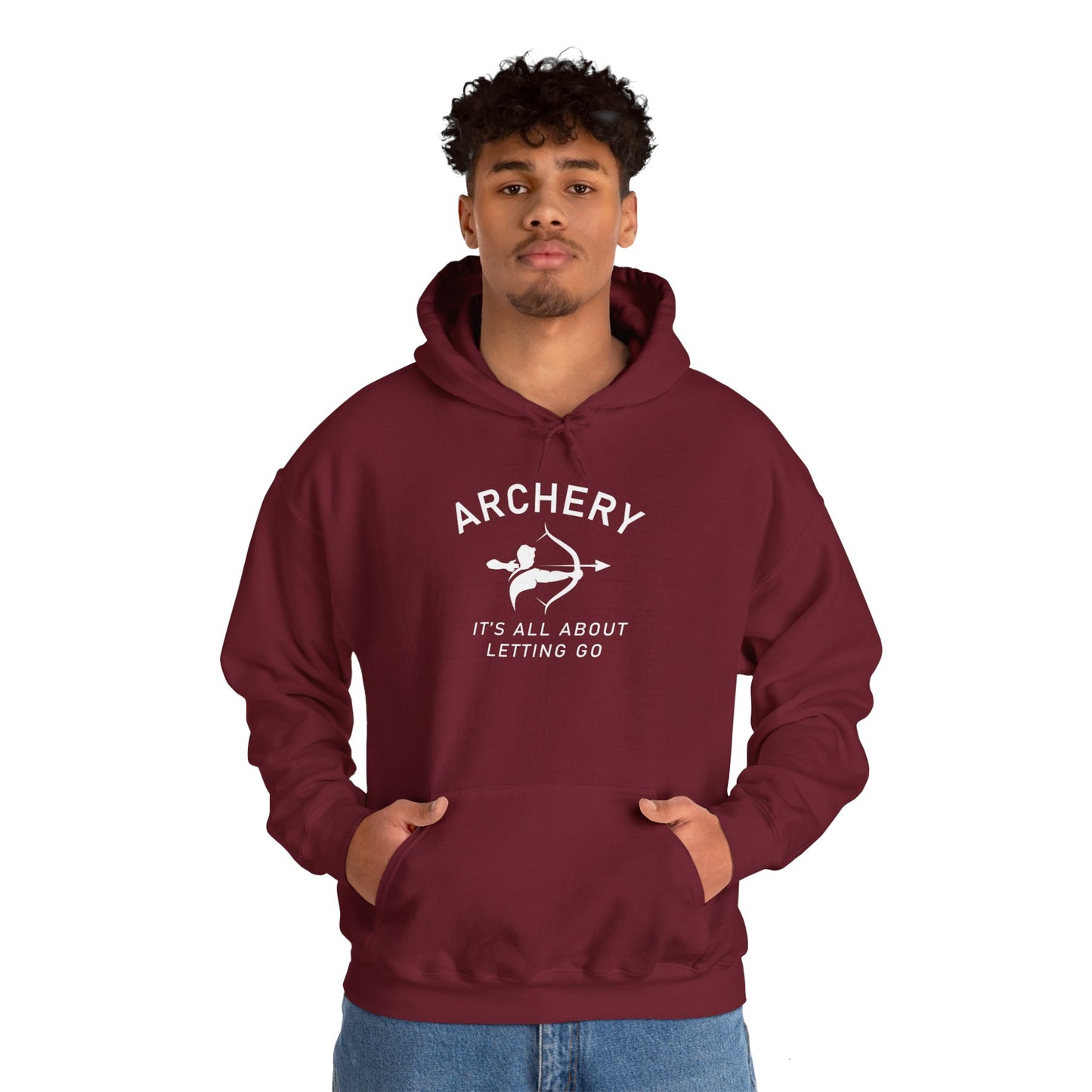 Archery It's About Letting Go Hooded Sweatshirt